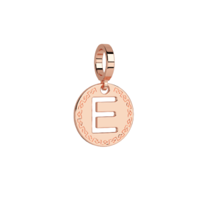 Obesek črka v medaljončku - ⌀ 12 mm