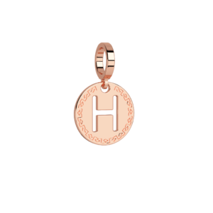 Obesek črka v medaljončku - ⌀ 12 mm