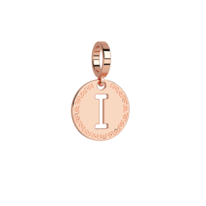 Obesek črka v medaljončku - ⌀ 12 mm