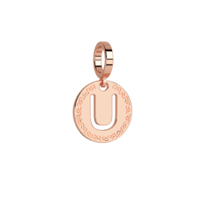 Obesek črka v medaljončku - ⌀ 12 mm