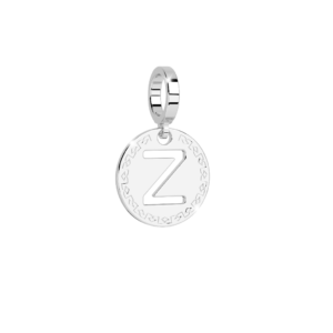 Obesek črka v medaljončku - ⌀ 12 mm