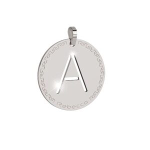 Obesek črka v medaljonu – ⌀ 32 mm