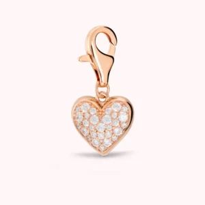 Bronzallure - Obesek srček - rožnat