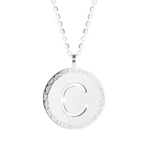 Obesek črka v medaljonu – ⌀ 32 mm