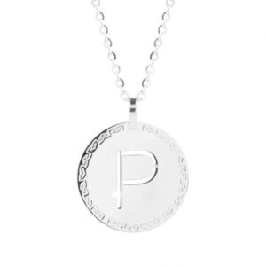 Obesek črka v medaljonu – ⌀ 32 mm