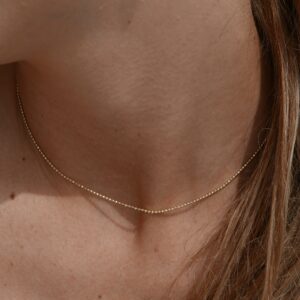 Ogrlica Sim Pop z mini bunkicami v rumeni barvi