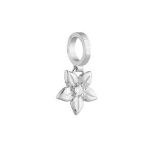 Obesek rožica s cirkonom