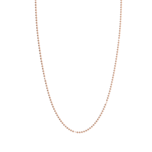 Kovinska ogrlica z bunkicami rožnata