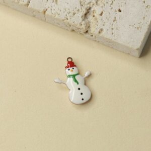 Obesek snežak - emajliran