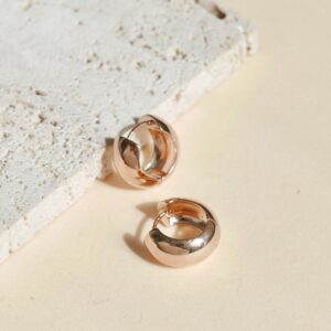 Uhani Sim Pop - Široke rinke - rožnate