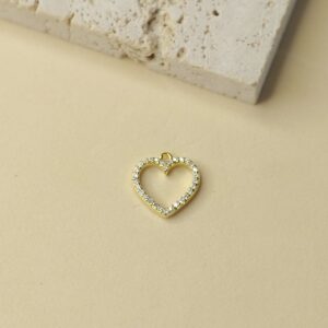 Obesek votel srček - rumen