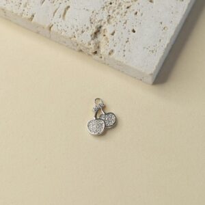 Obesek češnja - srebrna