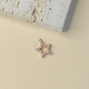 Obesek votla zvezdica - rožnata