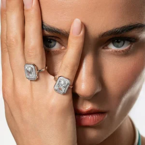 AZUL - Prstan s cirkoni - srebrn