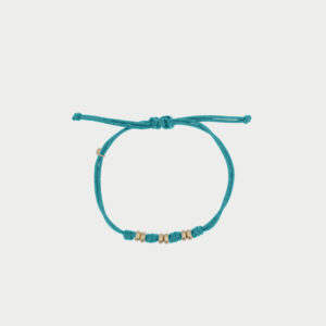 CHARM BAR zapestnica vrvica "rondelle" - modra