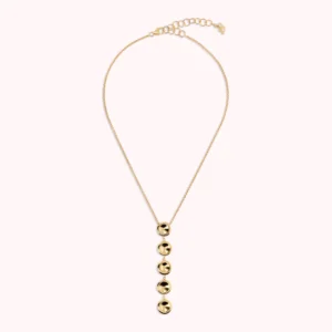 Bronzallure - Ogrlica na Y z bunkicami - rumena