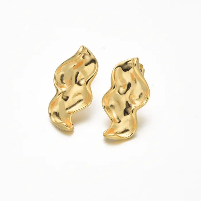 Uhani Sim Pop - Viseči uhani s potiskom - rumeni