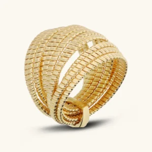 Etrusca - Prstan večplasten - rumen