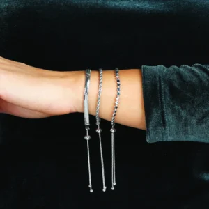 Bronzallure Bianca - Kačasta zapestnica - srebrna