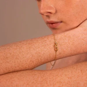 Bronzallure 9KT zlato - Zapestnica s tremi členi