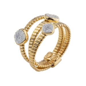 Jolie - Prstan z diamantnim prahom - rumen