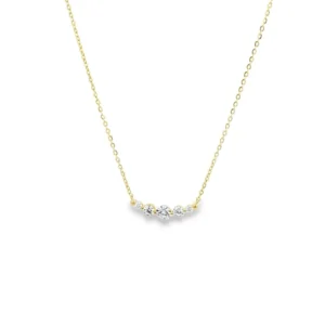 Sim Pop - Ogrlica z več cirkoni - rumena