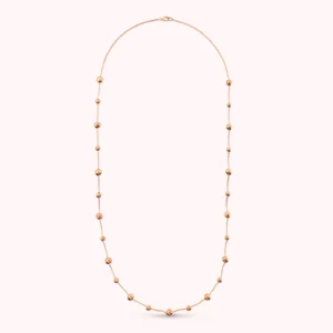 Bronzallure - Dolga ogrlica z bunkicami - rožnata