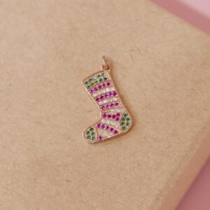 Obesek nogavička - rožnata