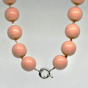 Sim Pop Maxi bunkice - Ogrlica - puder roza - srebrna zaponka