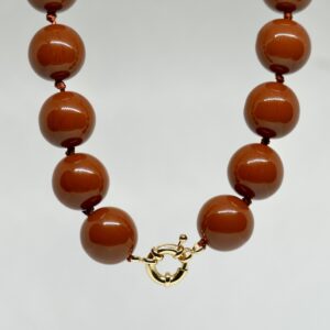 Sim Pop Maxi bunkice - Ogrlica - rjava