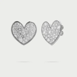 UHANI SRČKI Z BELIMI CIRKONI