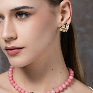 BOLD HEART uhani srčki - rumeni