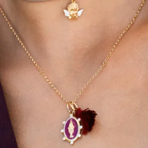 CHARM BAR obesek bordo Madonna - rumena