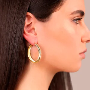 Etrusca - Uhani rinke - rumeni