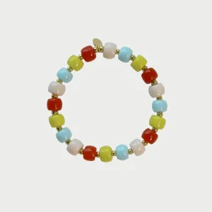 CHARM BAR elastična zapestnica Ibiza - pisani kamni