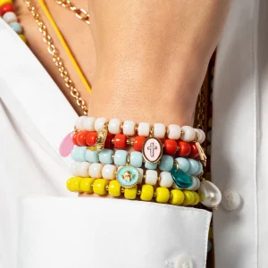 CHARM BAR elastična zapestnica Ibiza - rumena