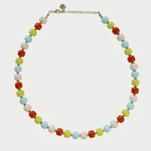 CHARM BAR kratka ogrlica Ibiza - pisana