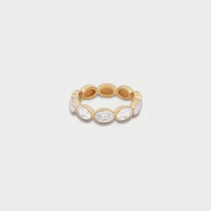 ALMA prstan Girodito Oval Cut s cirkoni - rumen